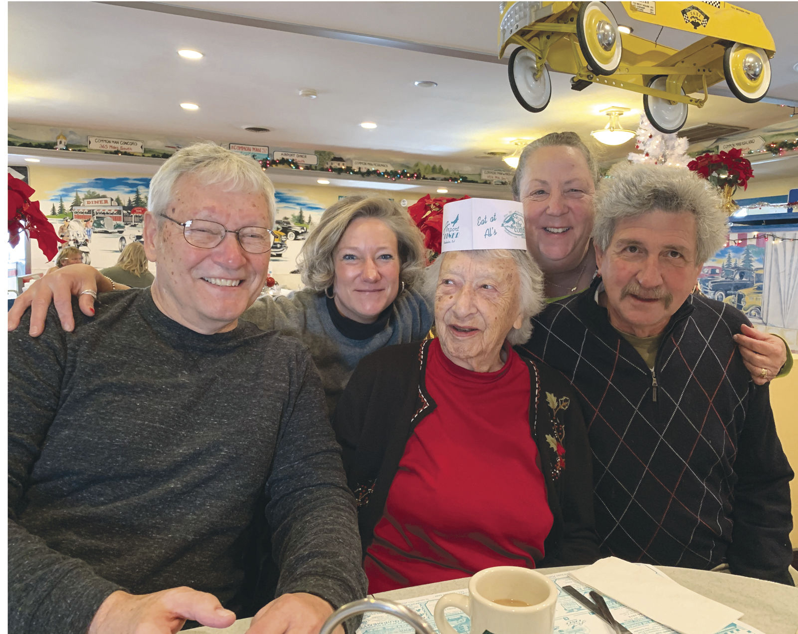Turning 104 at the 104: Former Intervale woman feted by friends